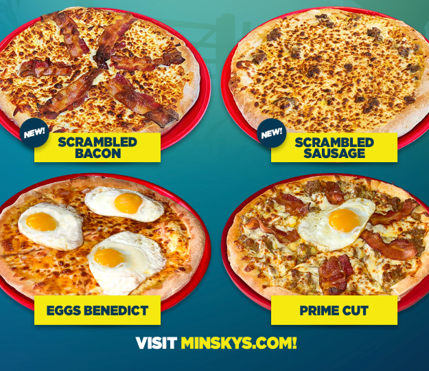 Minsky's Breakfast Pizzas